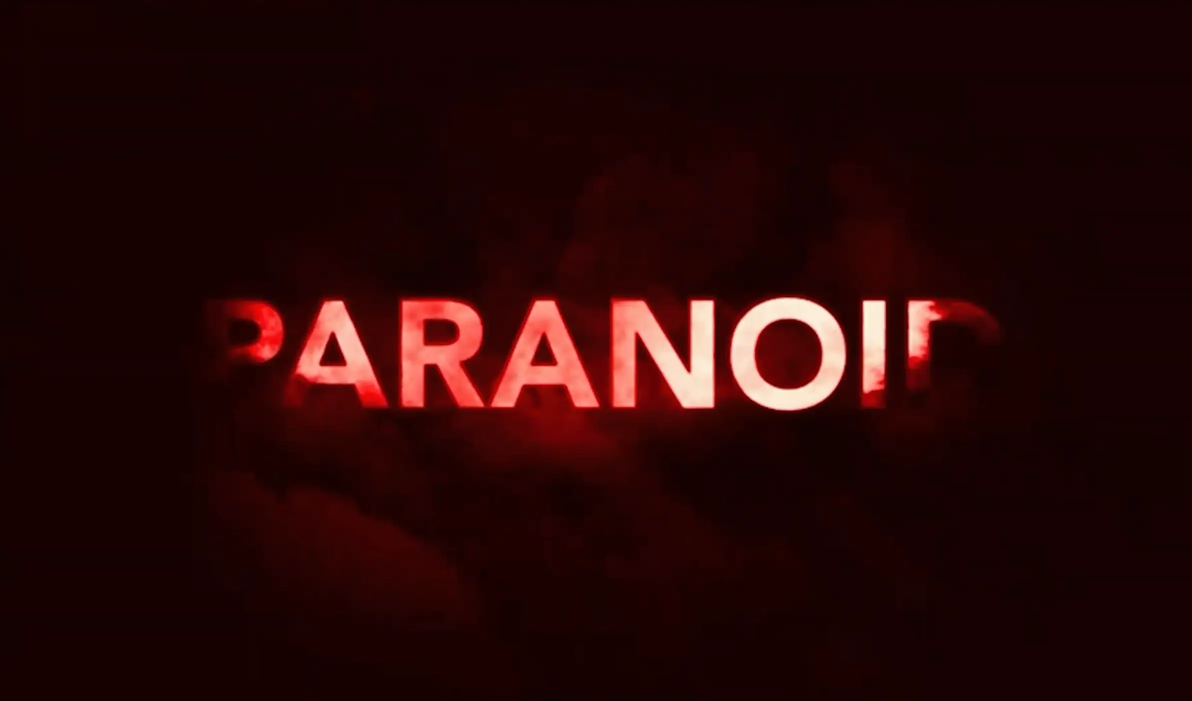 Paranoid — book trailer, locandina